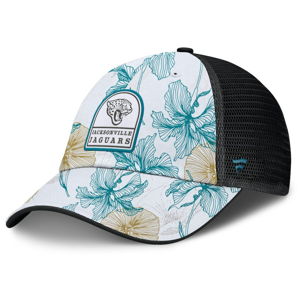 Tropical Adjustable Trucker Hat - Jacksonville Jaguars Hats