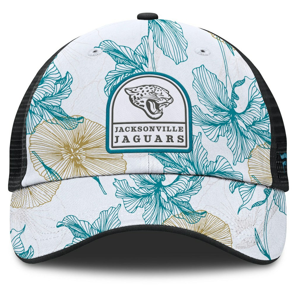 Tropical Adjustable Trucker Hat - Jacksonville Jaguars Hats
