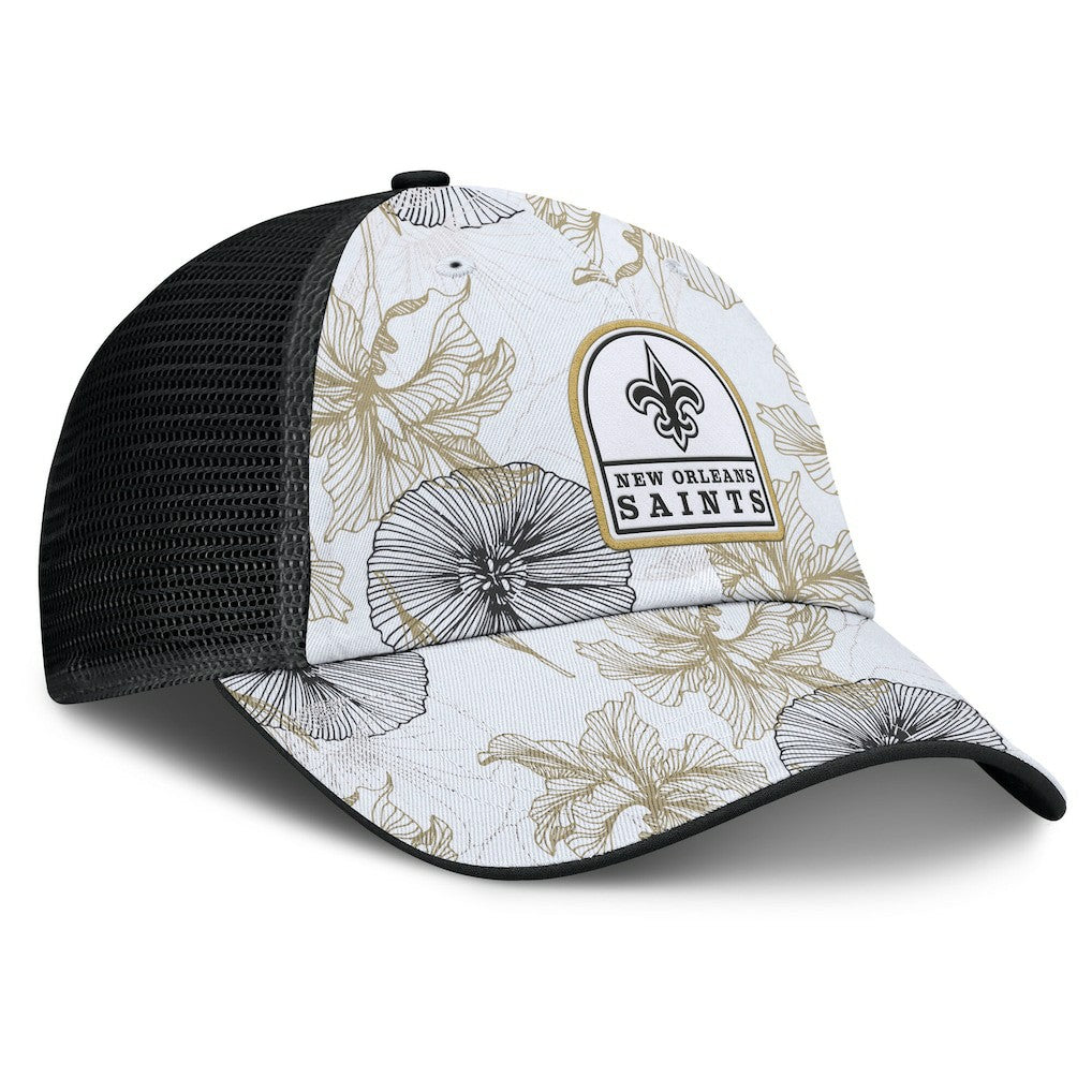 Tropical Adjustable Trucker Hat - New Orleans Saints Hats