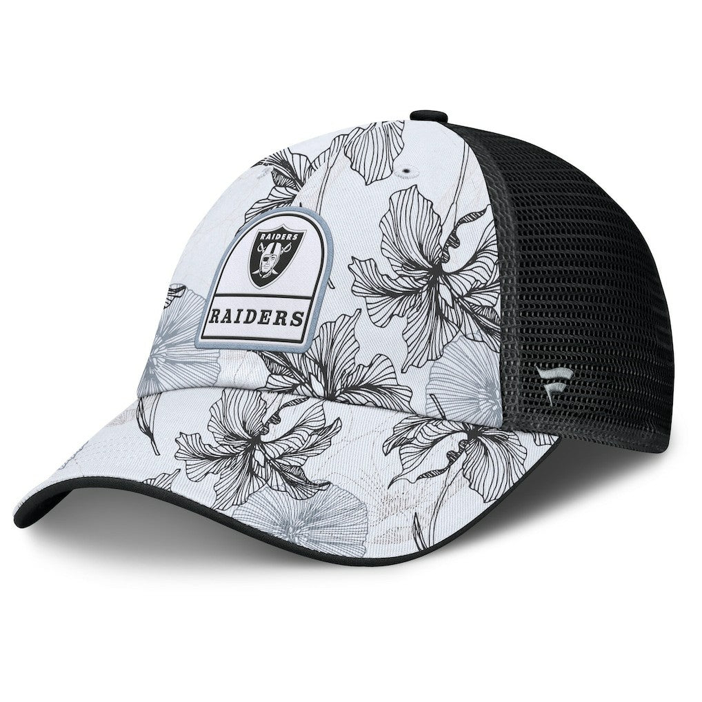 Tropical Adjustable Trucker Hat - Las Vegas Raiders Hats