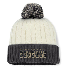 Women's Coaxial Cuffed Knit Hat with Pom - Cincinnati Bengals Hats