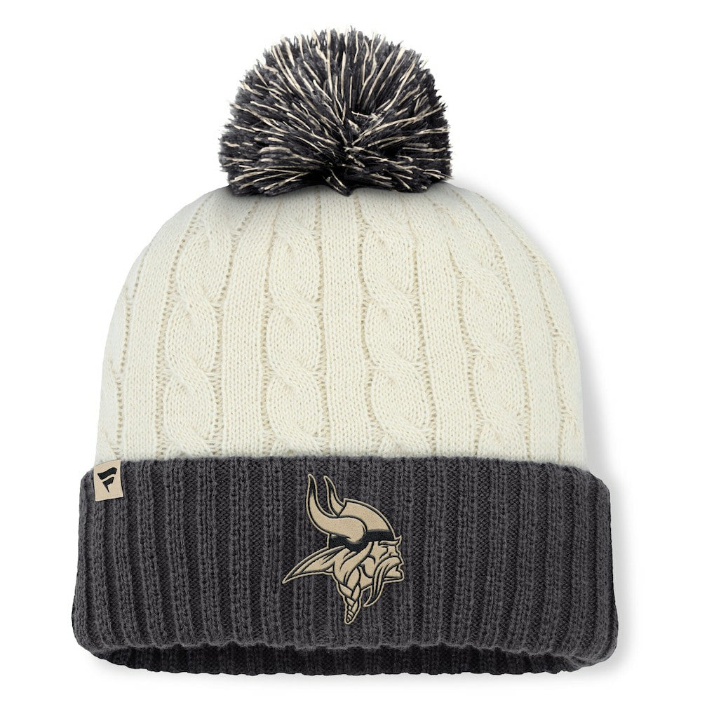 Women's Coaxial Cuffed Knit Hat with Pom - Minnesota Vikings Hats