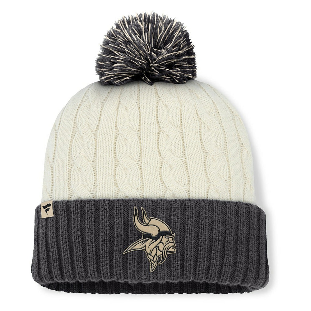 Women's Coaxial Cuffed Knit Hat with Pom - Minnesota Vikings Hats