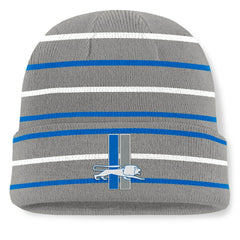 Throwback Yard Lines Cuffed Knit Hat - Detroit Lions Hats