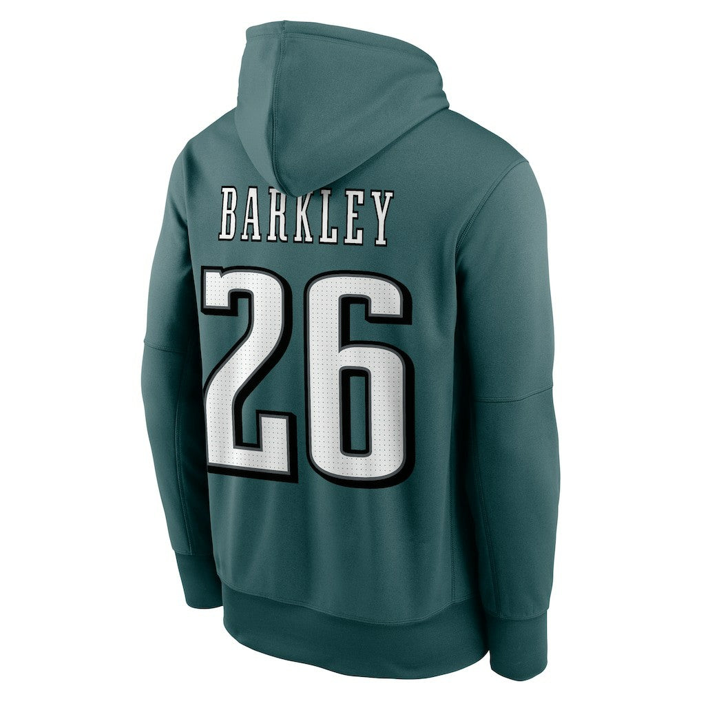 Saquon Barkley  Player Name & Number Therma Hoodie - Philadelphia Eagles Hoodies