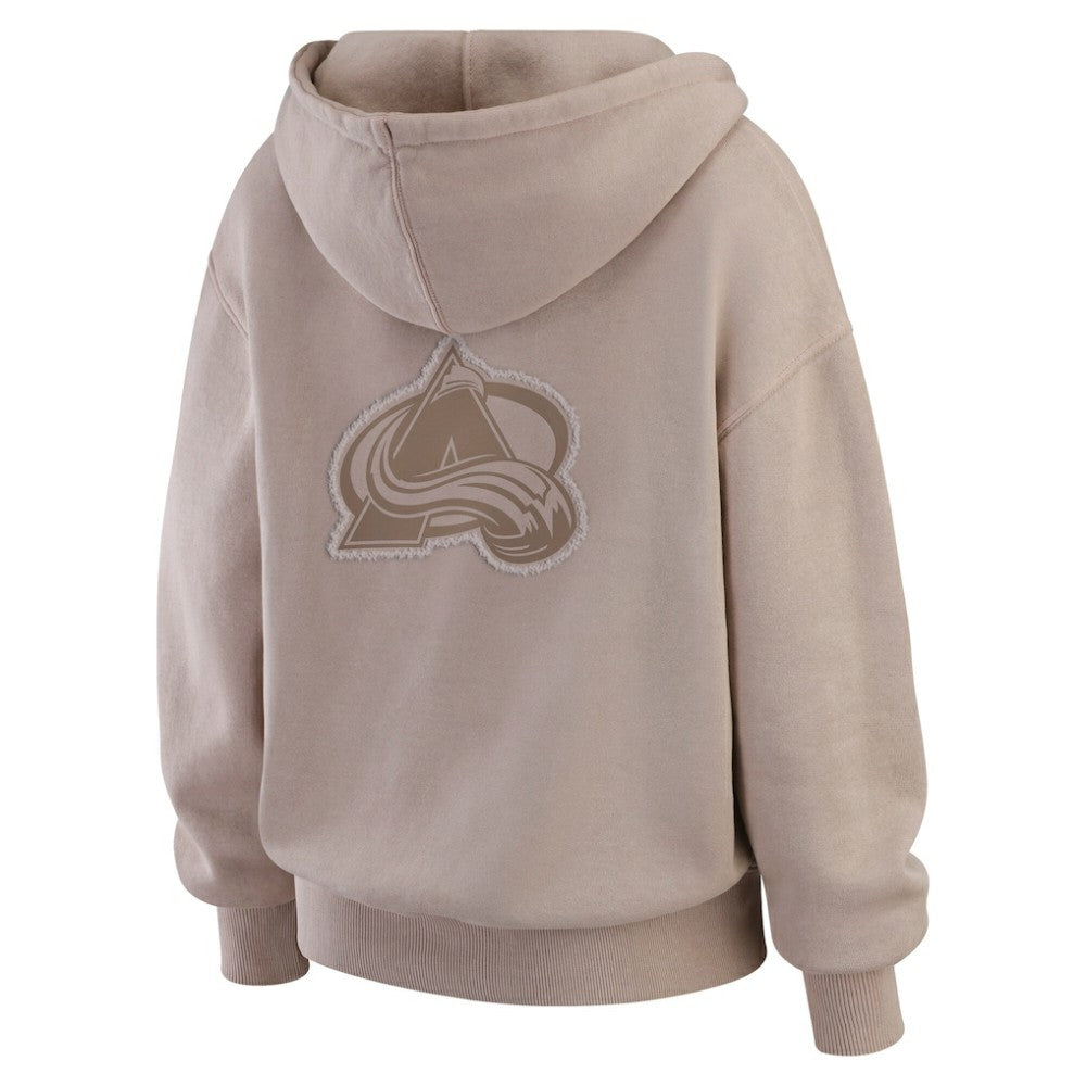 NHL Colorado Avalanche WEAR by Erin Andrews Women's Washed Pullover Crewdie