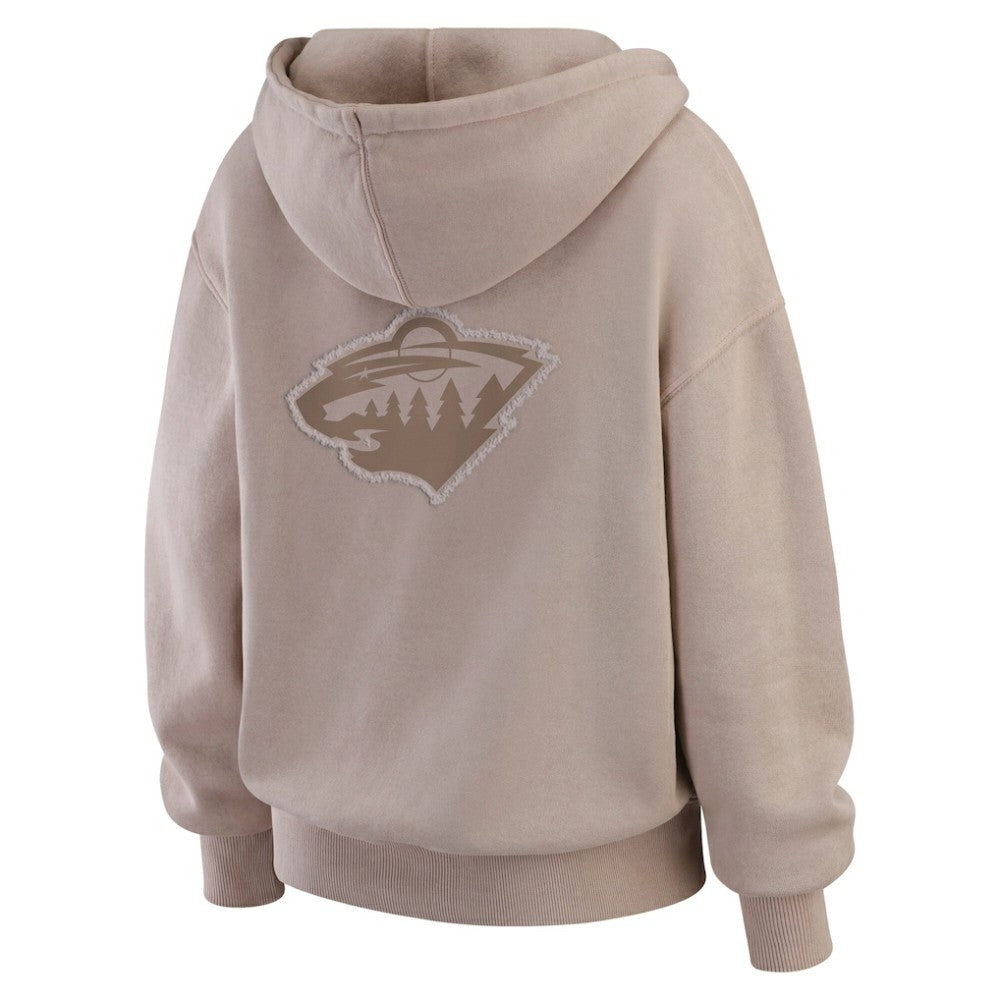 NHL Minnesota Wild WEAR by Erin Andrews Women's Washed Pullover Crewdie