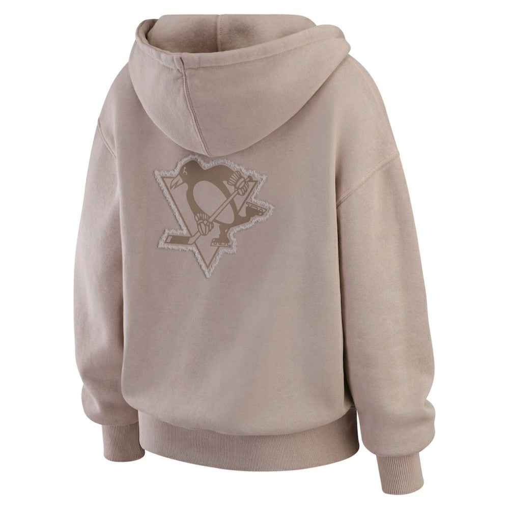 NHL Pittsburgh Penguins WEAR by Erin Andrews Women's Washed Pullover Crewdie