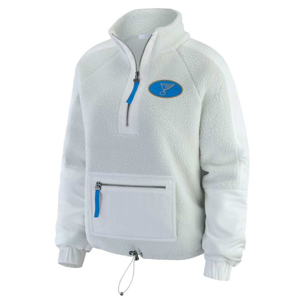NHL St. Louis Blues WEAR by Erin Andrews Women's Polar Fleece Quarter-Zip Jacket
