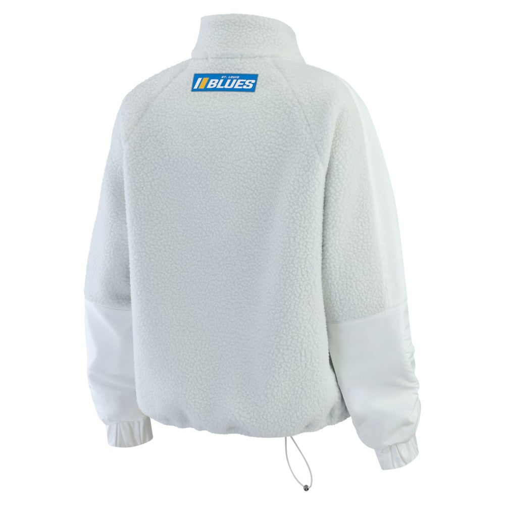 NHL St. Louis Blues WEAR by Erin Andrews Women's Polar Fleece Quarter-Zip Jacket