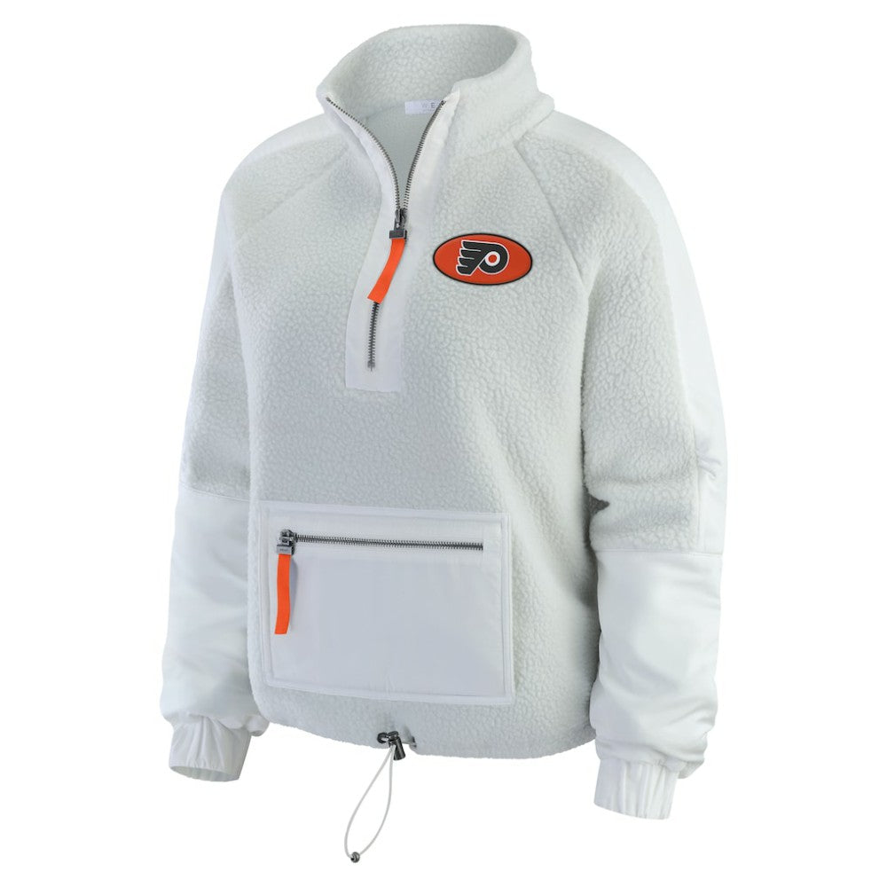 NHL Philadelphia Flyers WEAR by Erin Andrews Women's Polar Fleece Quarter-Zip Jacket