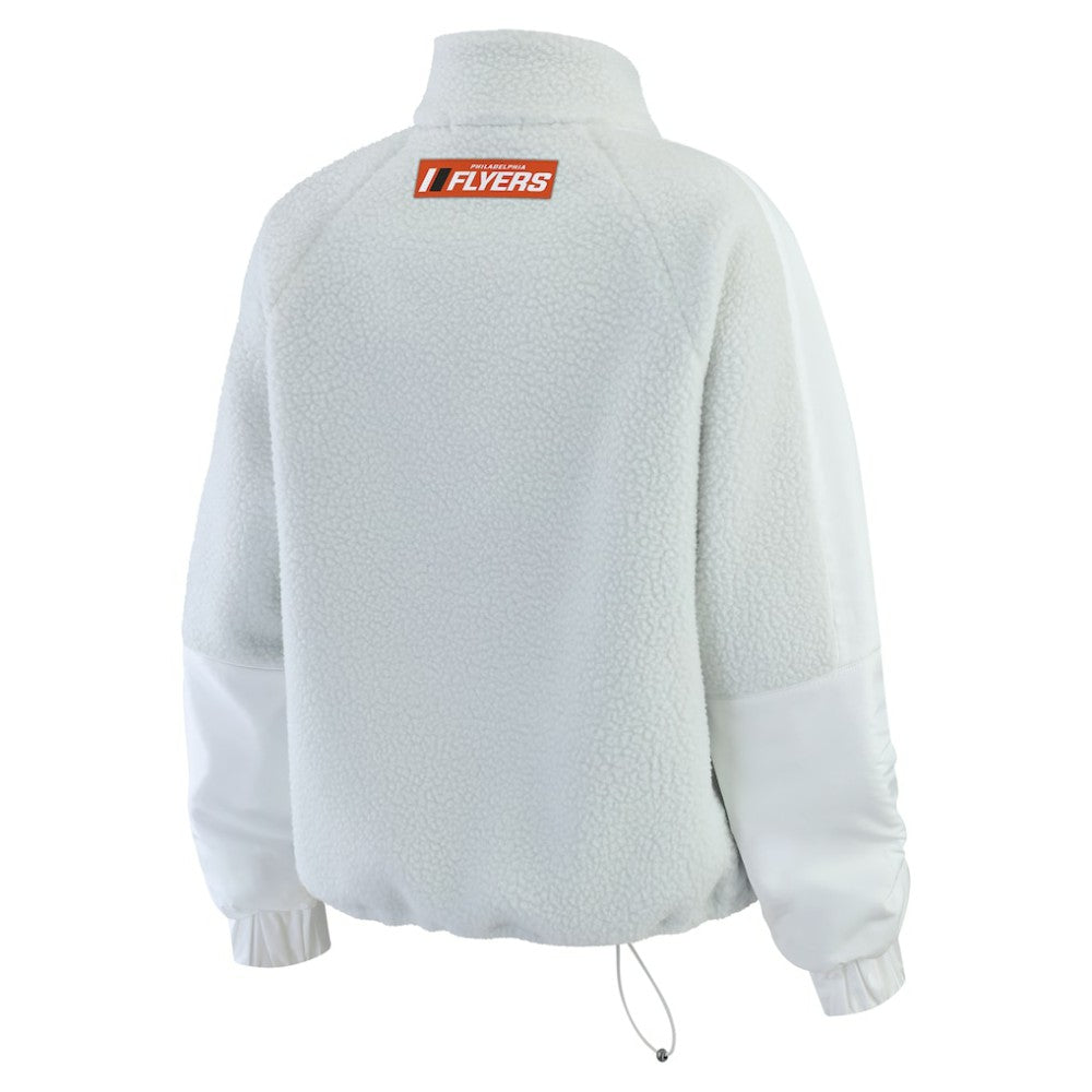 NHL Philadelphia Flyers WEAR by Erin Andrews Women's Polar Fleece Quarter-Zip Jacket