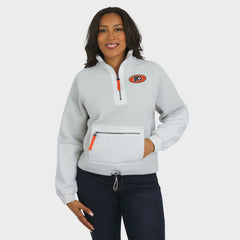 NHL Philadelphia Flyers WEAR by Erin Andrews Women's Polar Fleece Quarter-Zip Jacket
