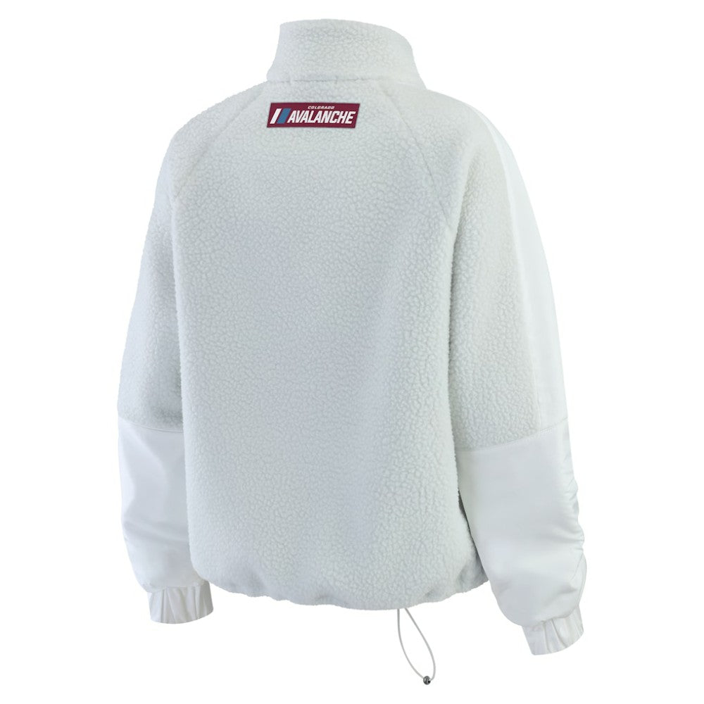 NHL Colorado Avalanche WEAR by Erin Andrews Women's Polar Fleece Quarter-Zip Jacket