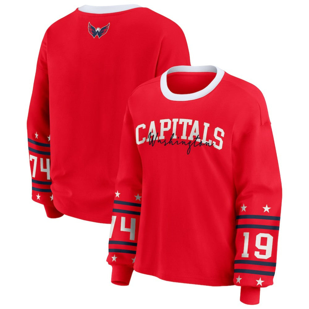 NHL Washington Capitals WEAR by Erin Andrews Women's Long-Sleeve Sport T-Shirt