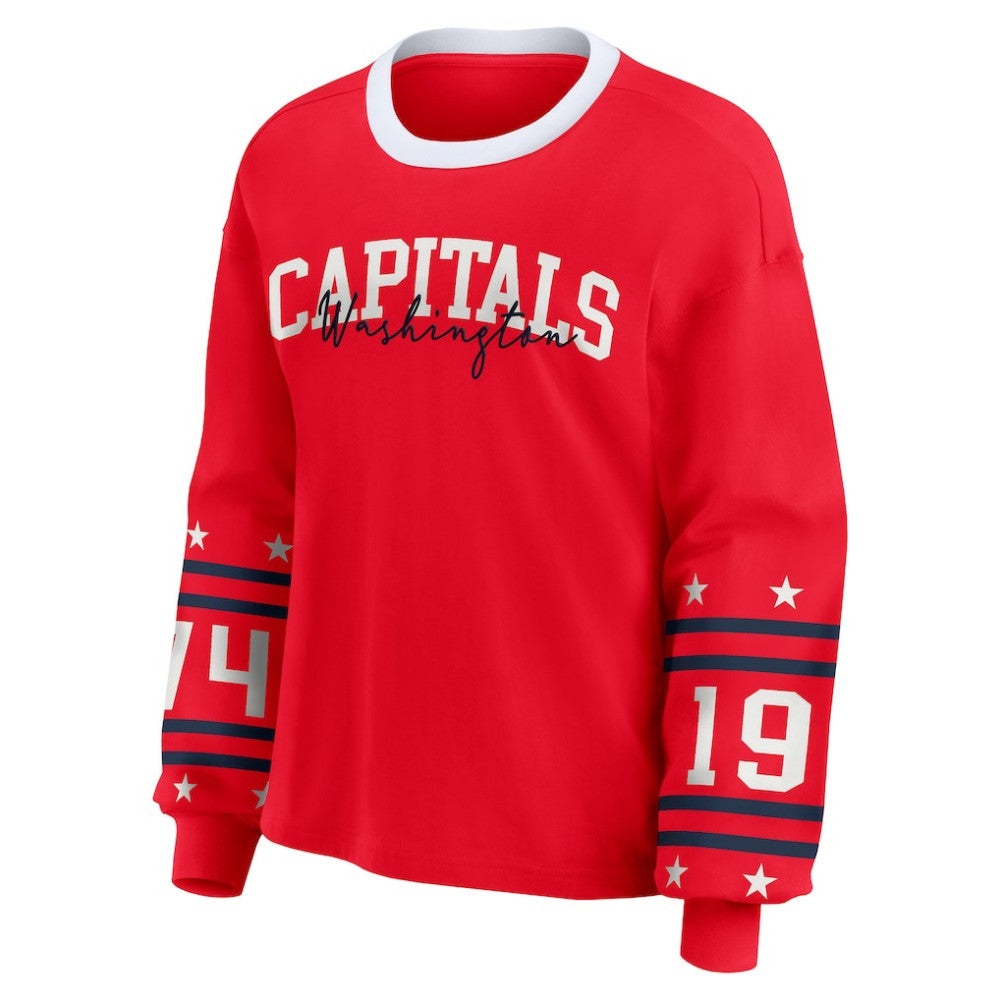 NHL Washington Capitals WEAR by Erin Andrews Women's Long-Sleeve Sport T-Shirt
