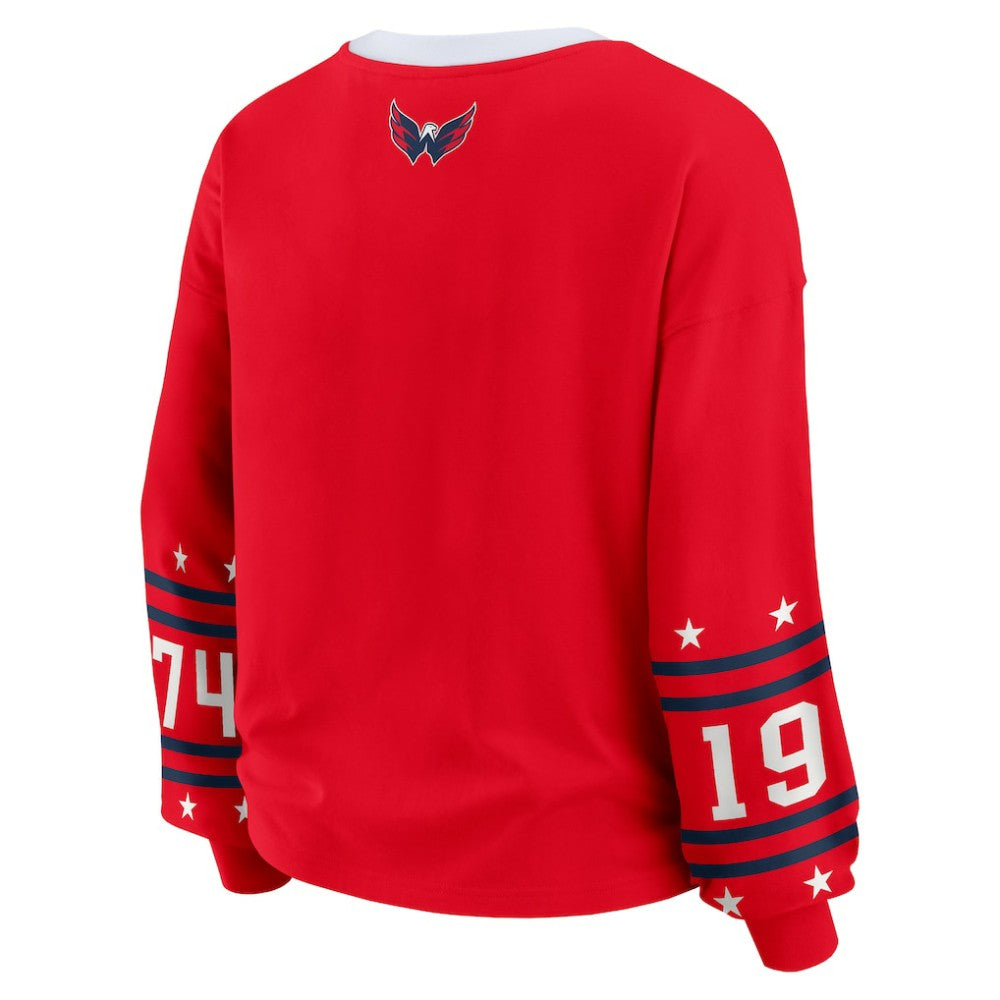 NHL Washington Capitals WEAR by Erin Andrews Women's Long-Sleeve Sport T-Shirt