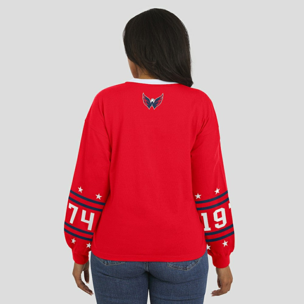 NHL Washington Capitals WEAR by Erin Andrews Women's Long-Sleeve Sport T-Shirt