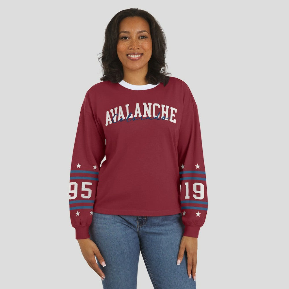 NHL Colorado Avalanche WEAR by Erin Andrews Women's Long-Sleeve Sport T-Shirt