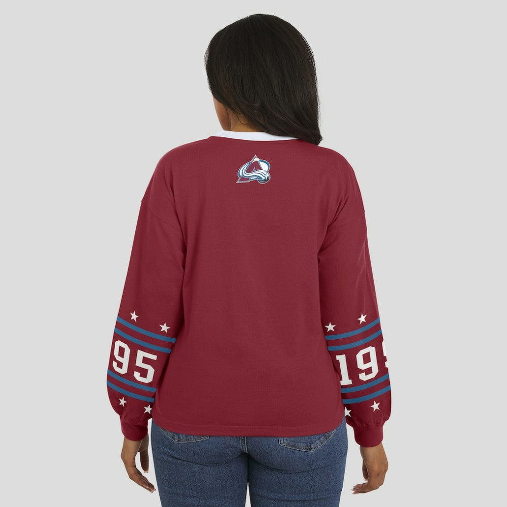 NHL Colorado Avalanche WEAR by Erin Andrews Women's Long-Sleeve Sport T-Shirt