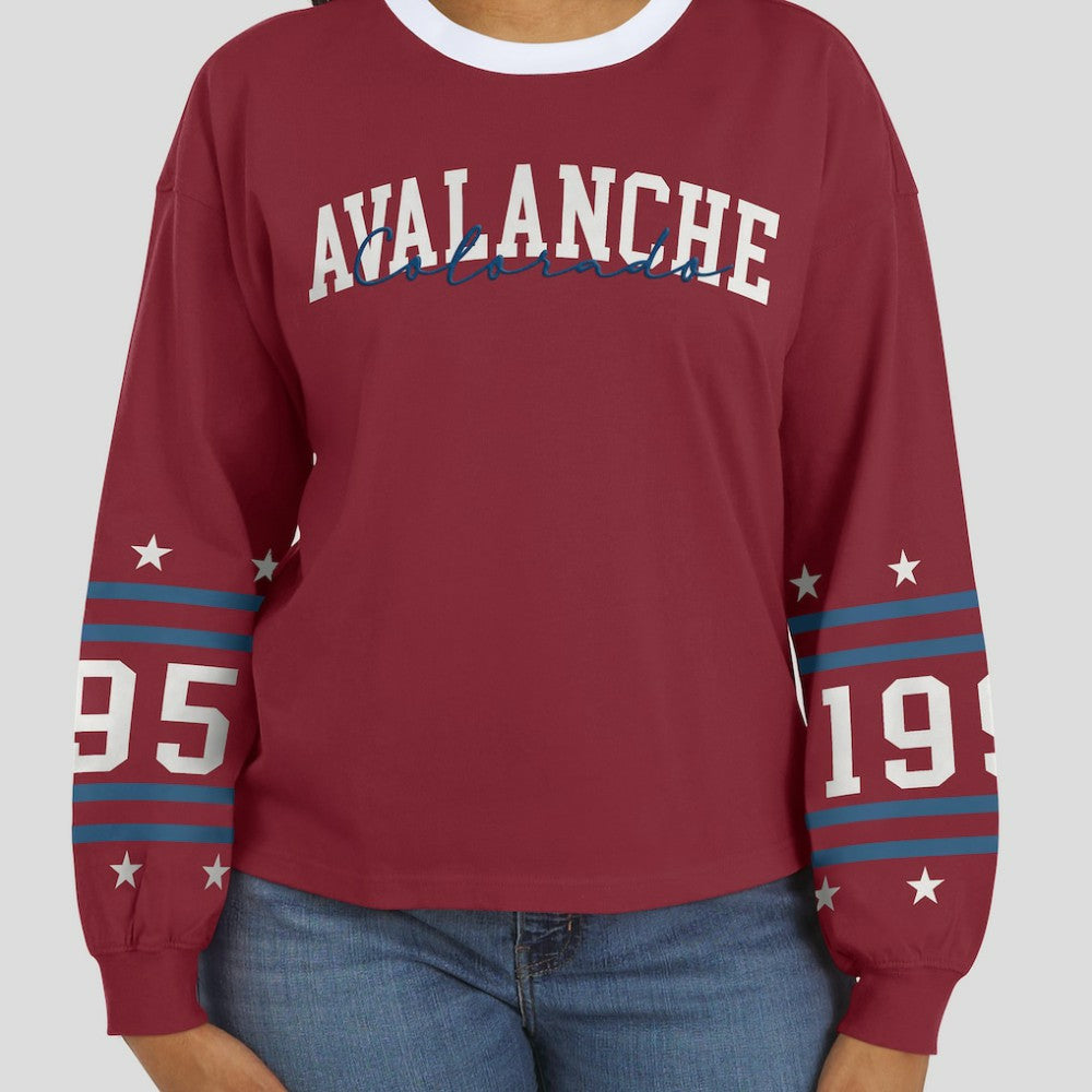 NHL Colorado Avalanche WEAR by Erin Andrews Women's Long-Sleeve Sport T-Shirt