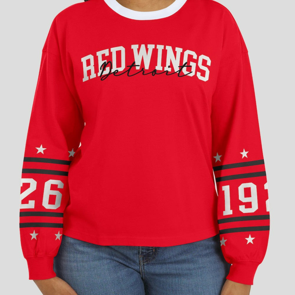 NHL Detroit Red Wings WEAR by Erin Andrews Women's Long-Sleeve Sport T-Shirt