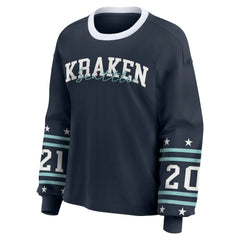 NHL Seattle Kraken WEAR by Erin Andrews Women's Long-Sleeve Sport T-Shirt