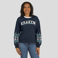 NHL Seattle Kraken WEAR by Erin Andrews Women's Long-Sleeve Sport T-Shirt