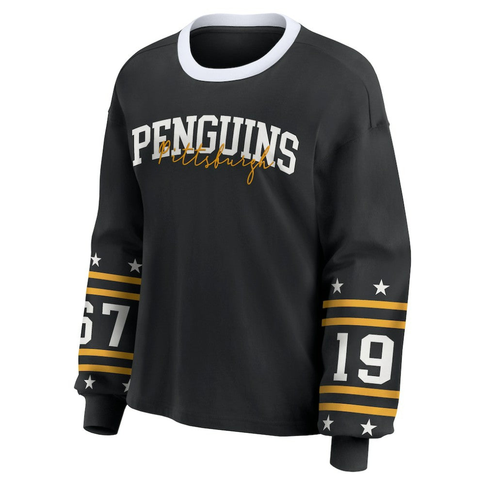 NHL Pittsburgh Penguins WEAR by Erin Andrews Women's Long-Sleeve Sport T-Shirt