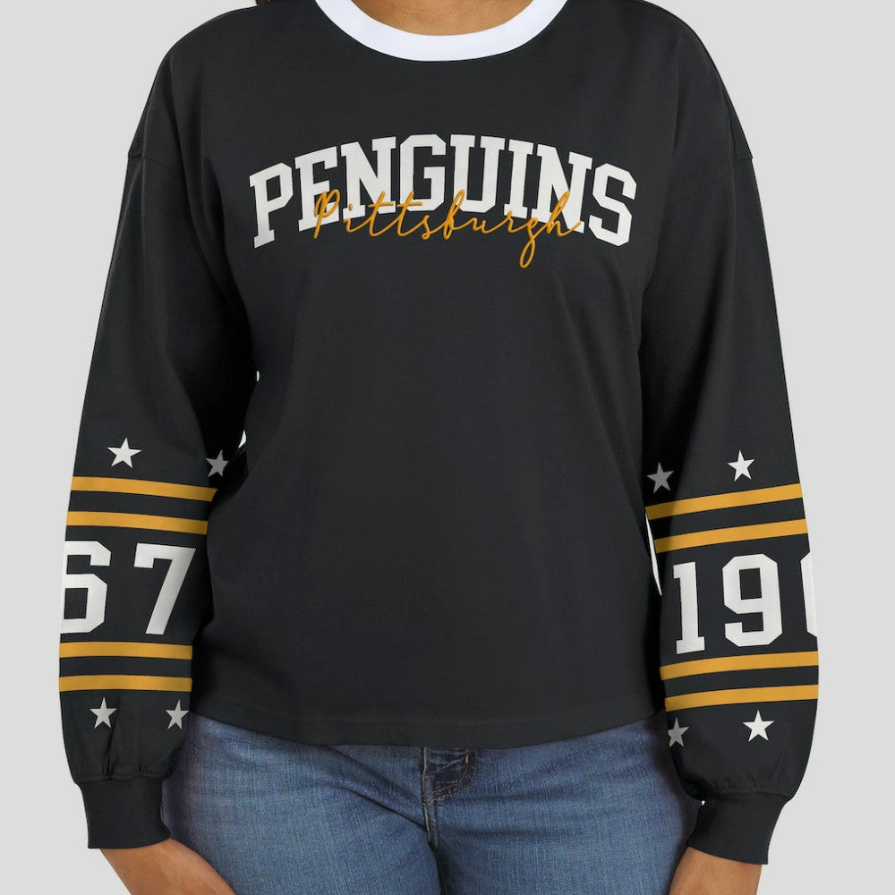 NHL Pittsburgh Penguins WEAR by Erin Andrews Women's Long-Sleeve Sport T-Shirt