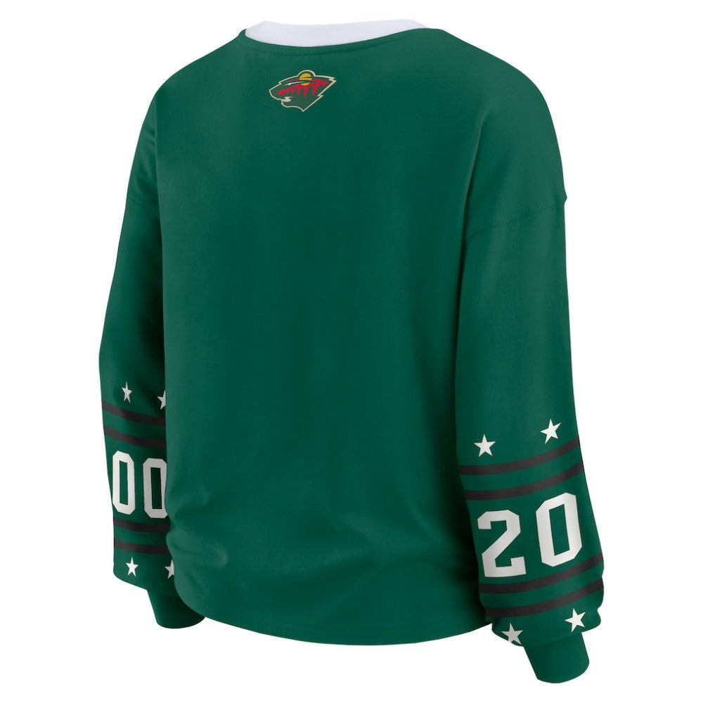 NHL Minnesota Wild WEAR by Erin Andrews Women's Long-Sleeve Sport T-Shirt