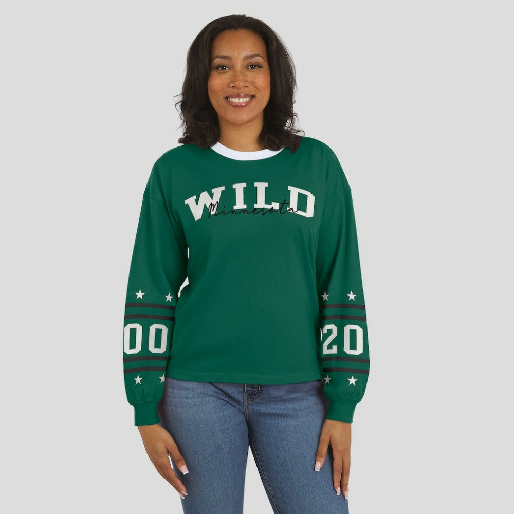 NHL Minnesota Wild WEAR by Erin Andrews Women's Long-Sleeve Sport T-Shirt