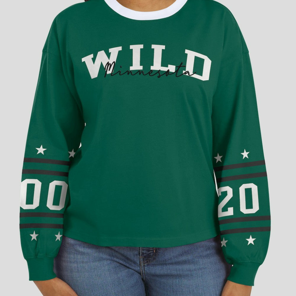NHL Minnesota Wild WEAR by Erin Andrews Women's Long-Sleeve Sport T-Shirt