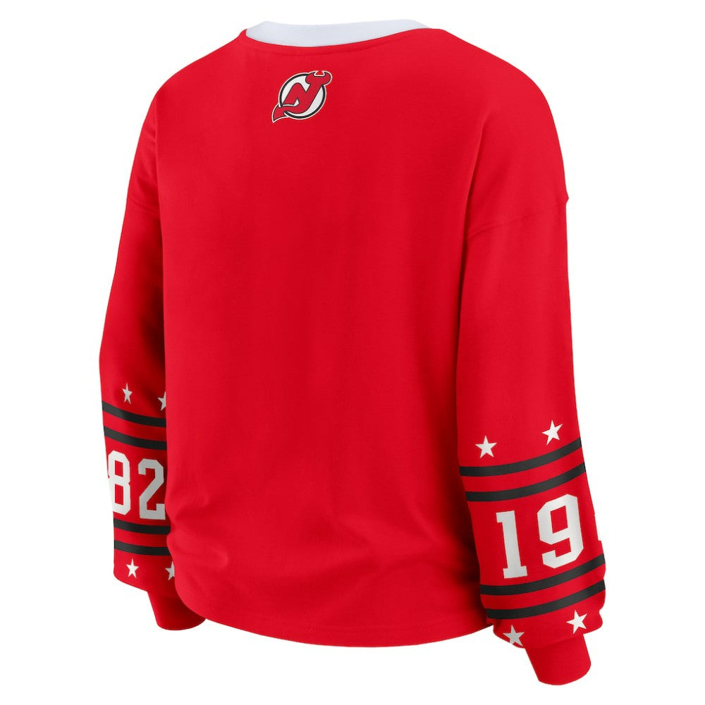 NHL New Jersey Devils WEAR by Erin Andrews Women's Long-Sleeve Sport T-Shirt