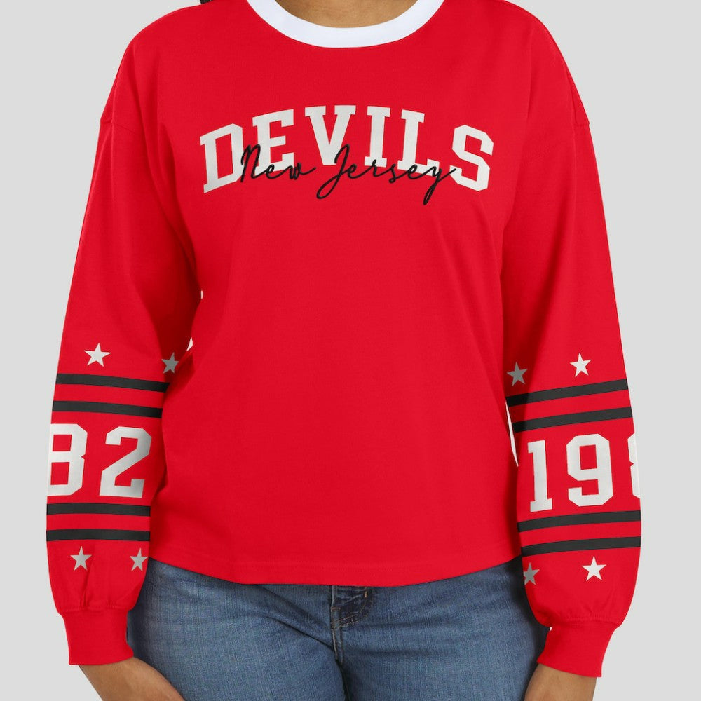 NHL New Jersey Devils WEAR by Erin Andrews Women's Long-Sleeve Sport T-Shirt