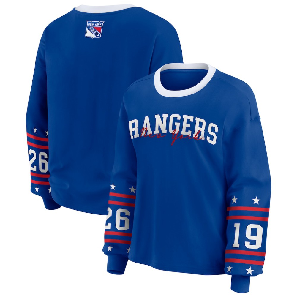 NHL New York Rangers WEAR by Erin Andrews Women's Long-Sleeve Sport T-Shirt