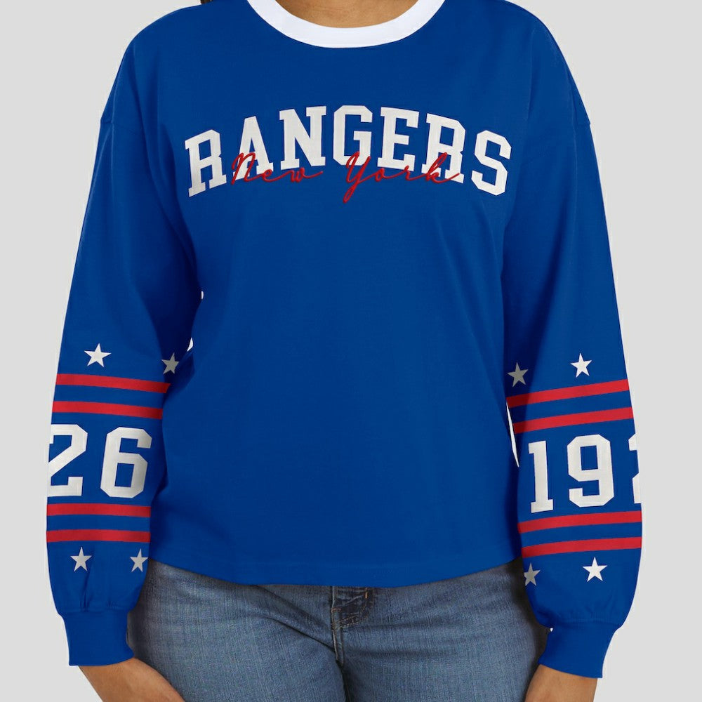 NHL New York Rangers WEAR by Erin Andrews Women's Long-Sleeve Sport T-Shirt