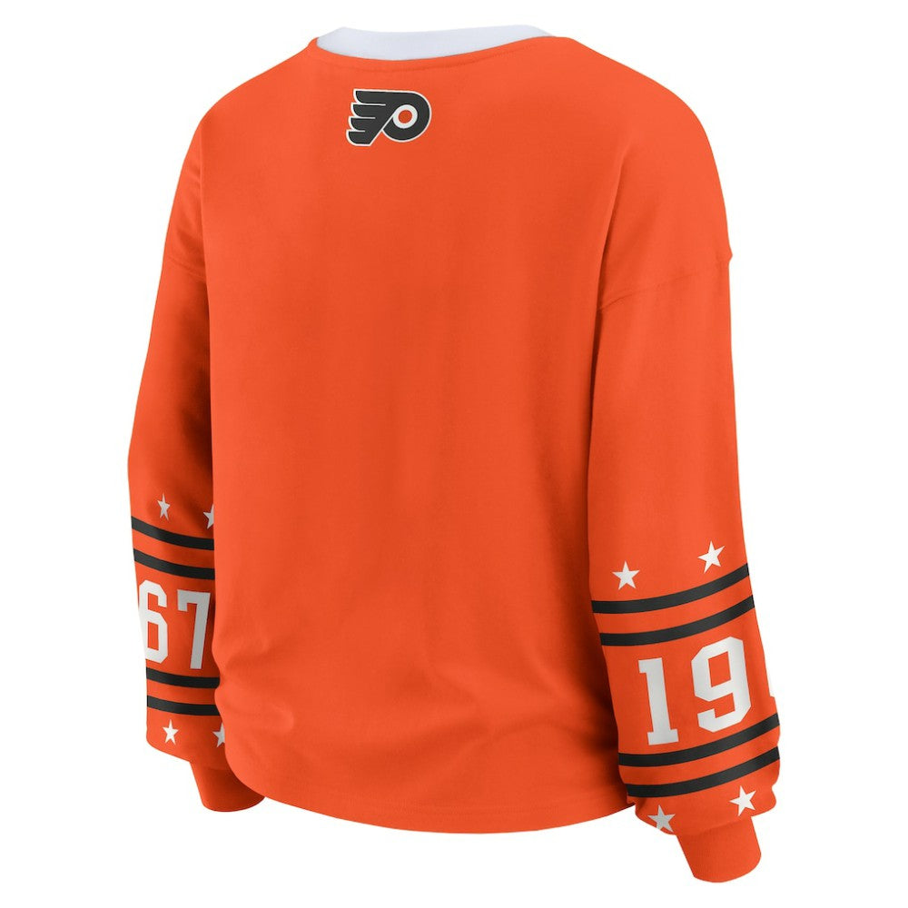NHL Philadelphia Flyers WEAR by Erin Andrews Women's Long-Sleeve Sport T-Shirt