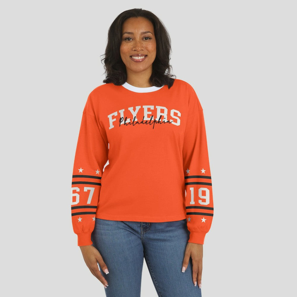 NHL Philadelphia Flyers WEAR by Erin Andrews Women's Long-Sleeve Sport T-Shirt