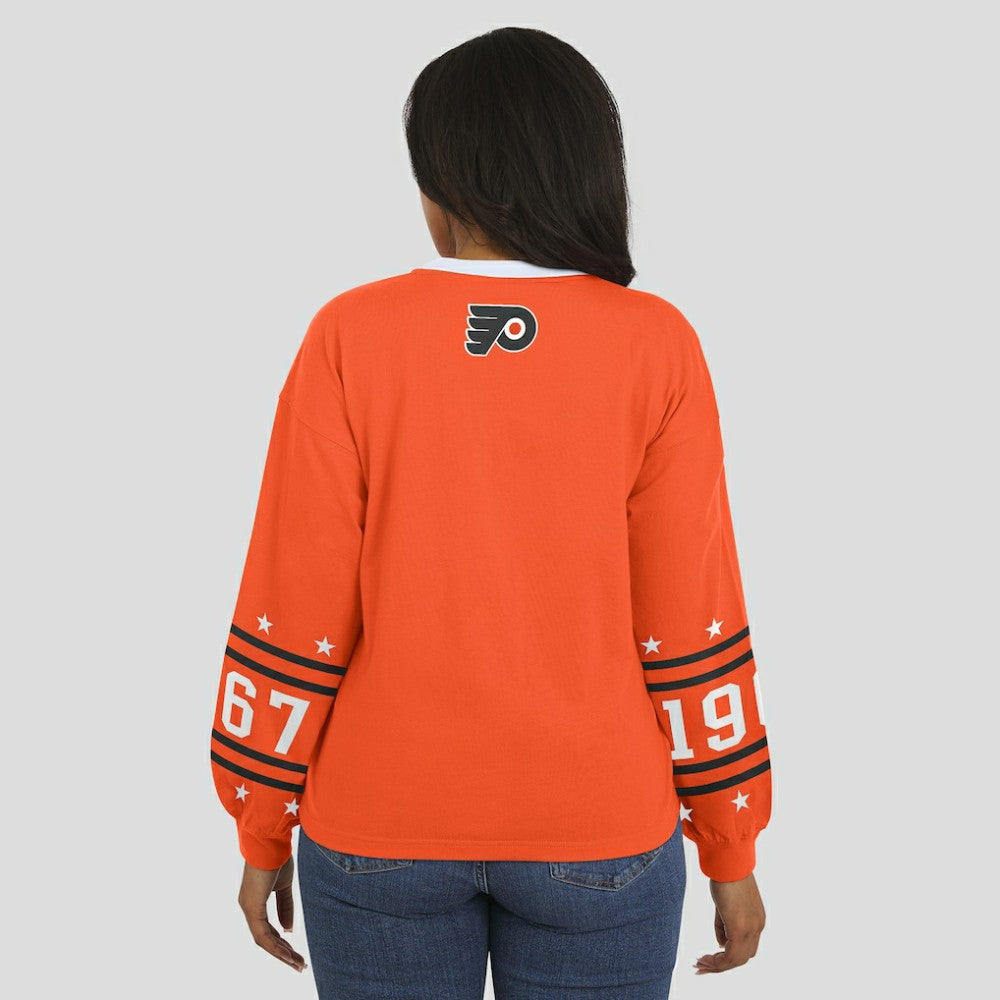 NHL Philadelphia Flyers WEAR by Erin Andrews Women's Long-Sleeve Sport T-Shirt