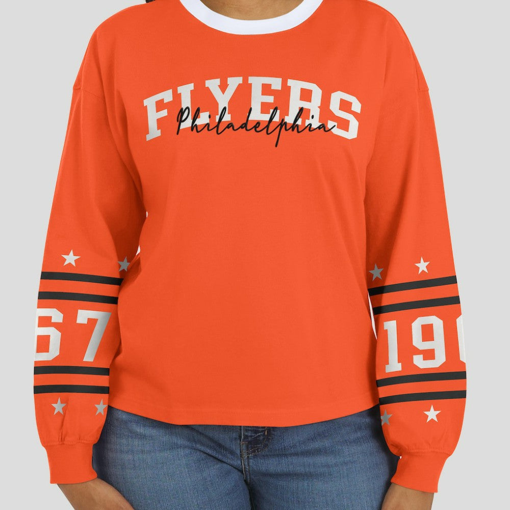 NHL Philadelphia Flyers WEAR by Erin Andrews Women's Long-Sleeve Sport T-Shirt