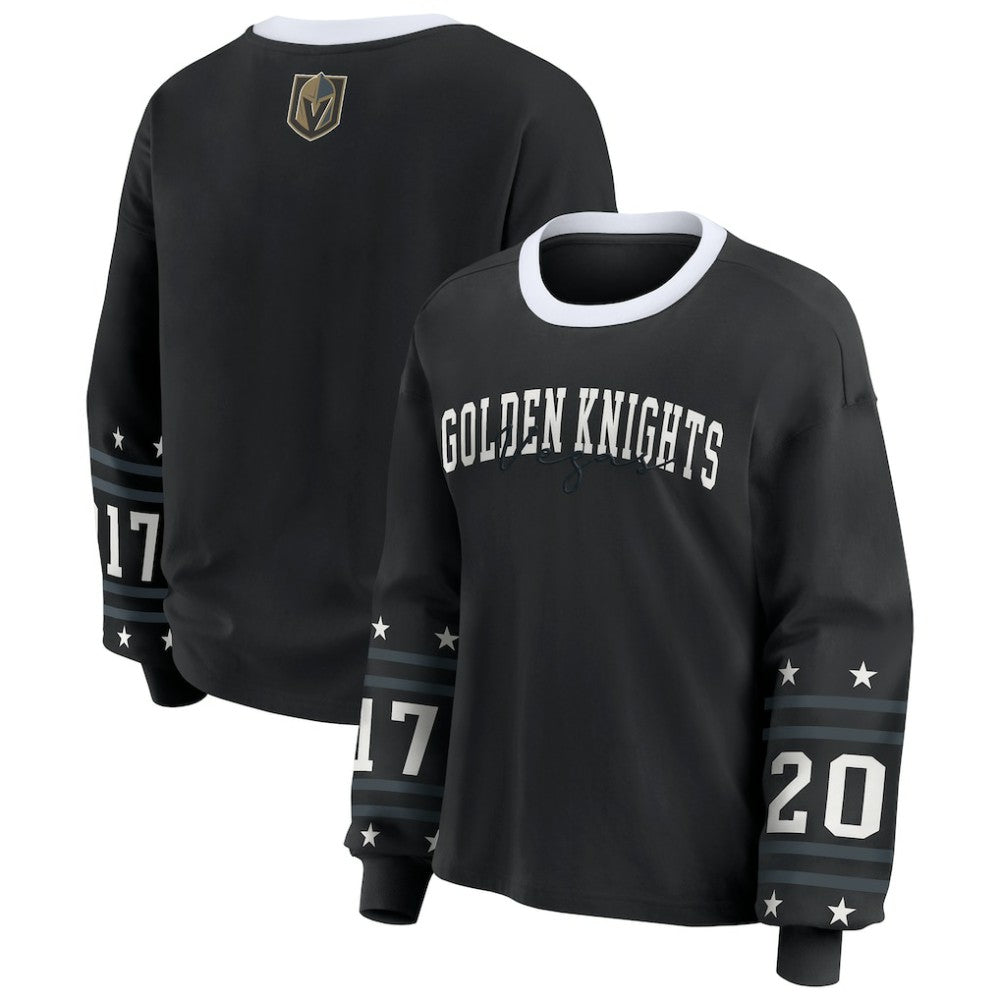 NHL Vegas Golden Knights WEAR by Erin Andrews Women's Long-Sleeve Sport T-Shirt