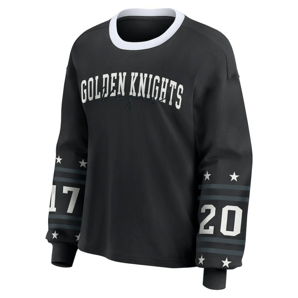 NHL Vegas Golden Knights WEAR by Erin Andrews Women's Long-Sleeve Sport T-Shirt