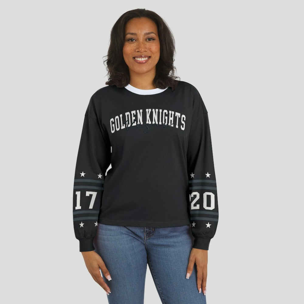 NHL Vegas Golden Knights WEAR by Erin Andrews Women's Long-Sleeve Sport T-Shirt