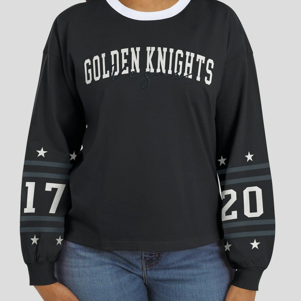 NHL Vegas Golden Knights WEAR by Erin Andrews Women's Long-Sleeve Sport T-Shirt