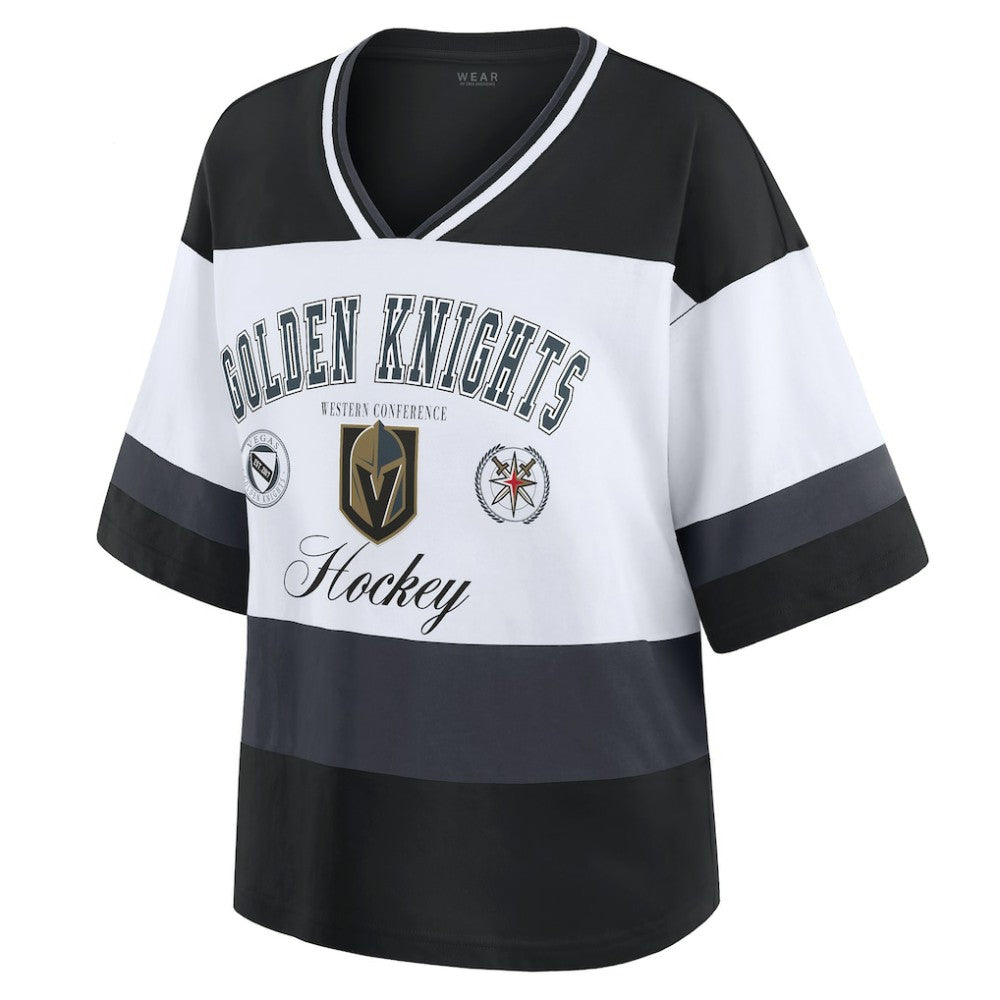 NHL Vegas Golden Knights WEAR by Erin Andrews Women's Jersey Style Tee
