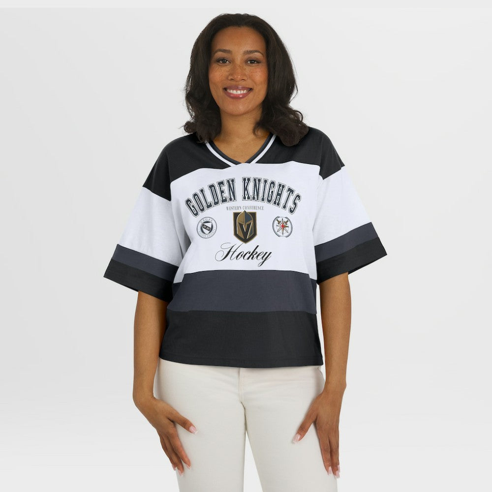 NHL Vegas Golden Knights WEAR by Erin Andrews Women's Jersey Style Tee
