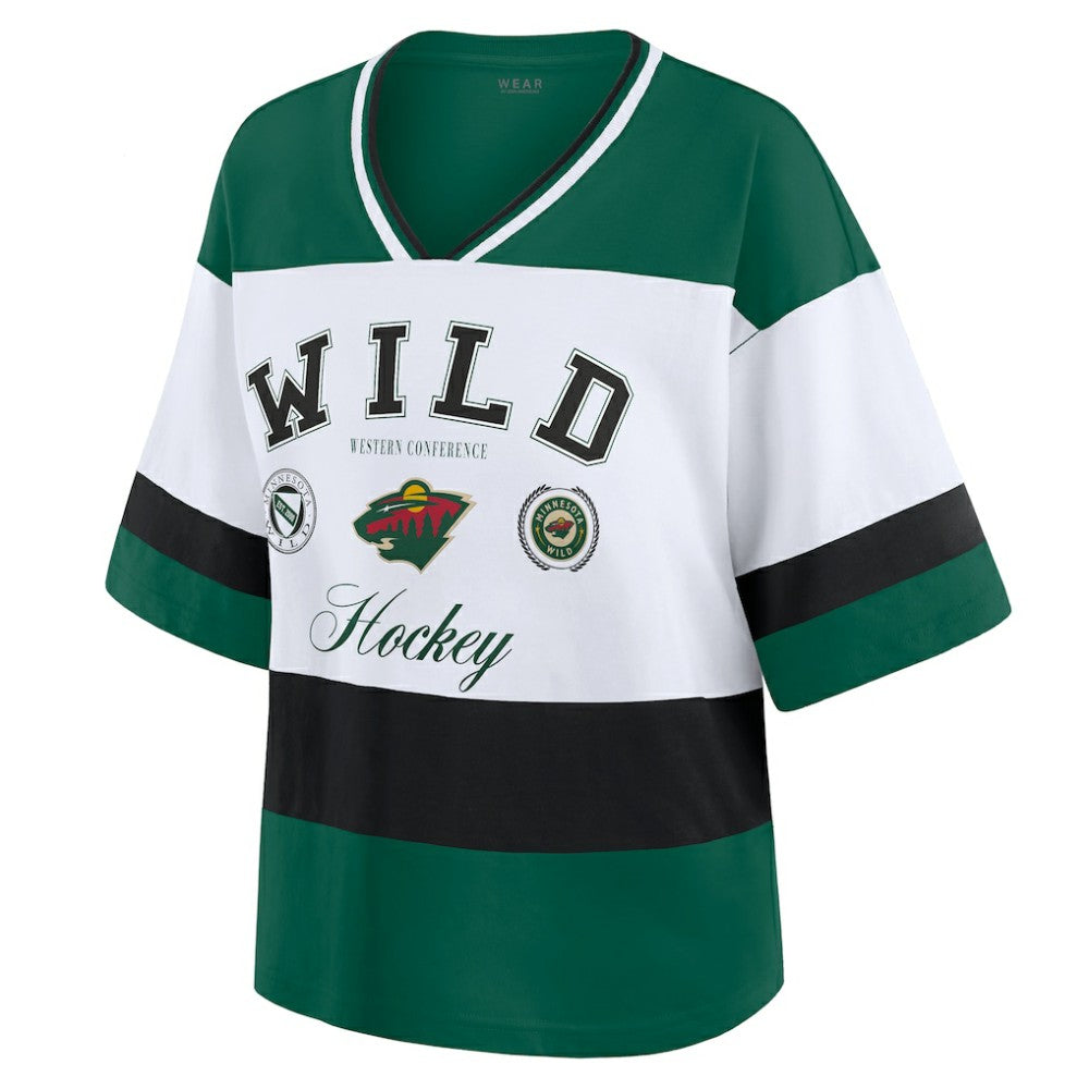 NHL Minnesota Wild WEAR by Erin Andrews Women's Jersey Style Tee