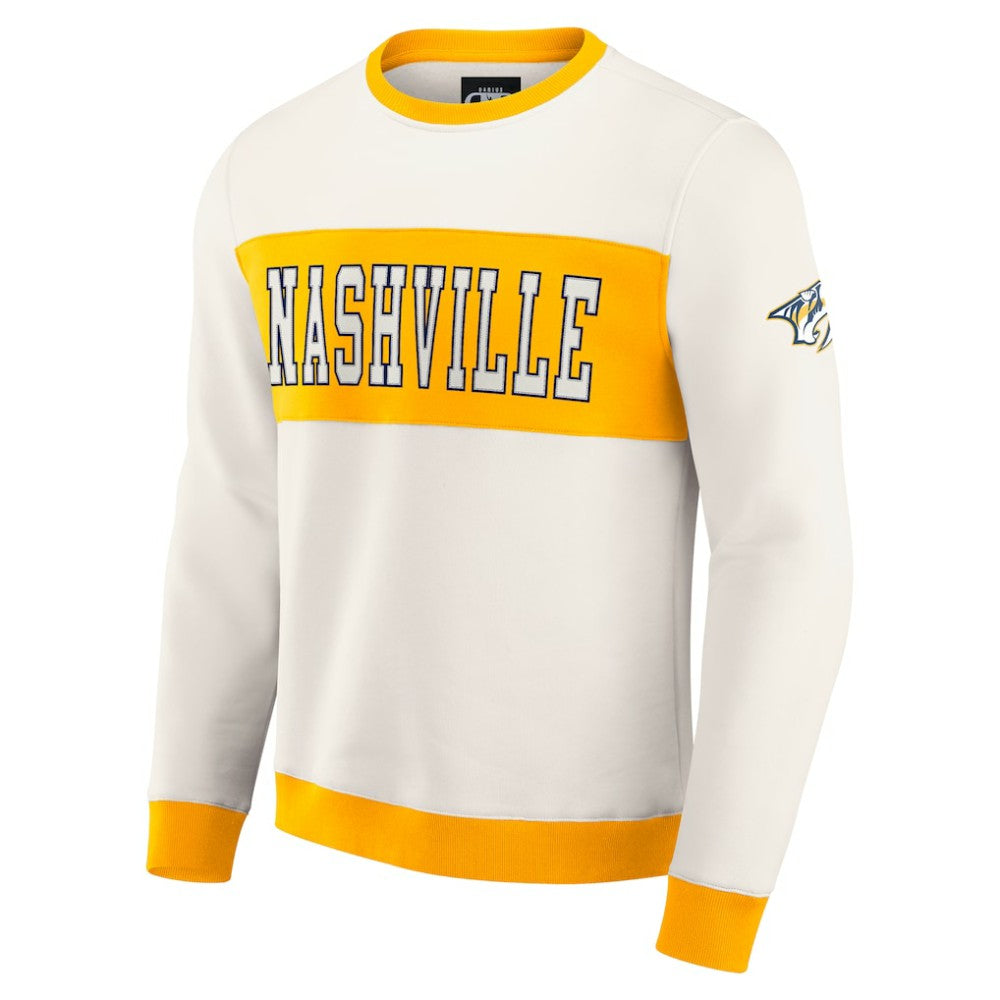 NHL Nashville Predators Darius Rucker Collection by Fanatics Colorblock Pullover Sweatshirt