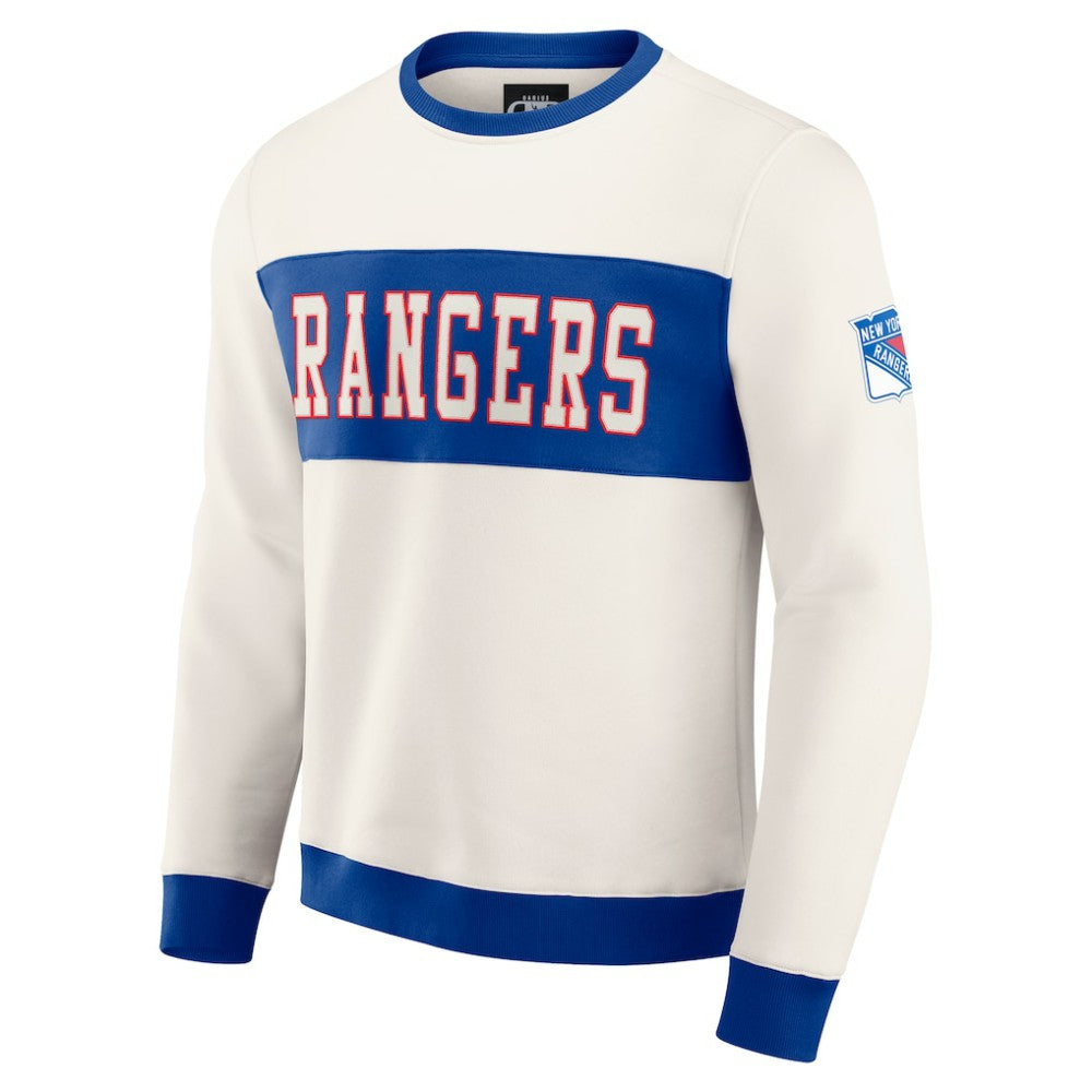 NHL New York Rangers Darius Rucker Collection by Fanatics Colorblock Pullover Sweatshirt